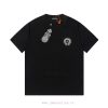 The Front And Back Of The CHROME HEARTS Short Sleeved T-shirt Feature High-end Hot Stamping And zw178cpy