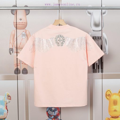 The Front And Back Of The CHROME HEARTS Short Sleeved T-shirt Feature High-end Hot Stamping And x8fwmq7i - Image 3