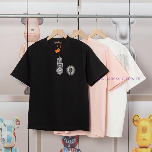 The Front And Back Of The CHROME HEARTS Short Sleeved T-shirt Feature High-end Hot Stamping And iiewf7q0 - Image 5