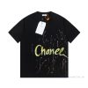 CHANEL Color Handmade Graffiti Hand-painted Short Sleeved T-shirt Fabric Adopts Customized Dyei j0nqm3o3