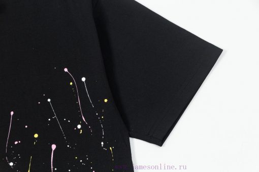 CHANEL Color Handmade Graffiti Hand-painted Short Sleeved T-shirt Fabric Adopts Customized Dyei j0nqm3o3 - Image 6