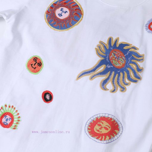 LV Louis Spring/Summer New Embroidered Short Sleeves Made Of High Quality Heavy Duty Double Yar fq6oglan - Image 6