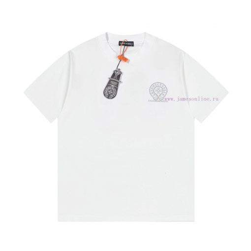 The Front And Back Of The CHROME HEARTS Short Sleeved T-shirt Feature High-end Hot Stamping And 8vsiw8p0