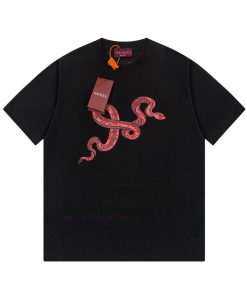 GUCCi Letter Printed Embroidered Rhinestone Short Sleeved T-shirt Made Of Ice Feeling Nylon Pur ufz0lv24