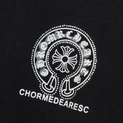 The Front And Back Of The CHROME HEARTS Short Sleeved T-shirt Feature High-end Hot Stamping And ogmqvffu - Image 7