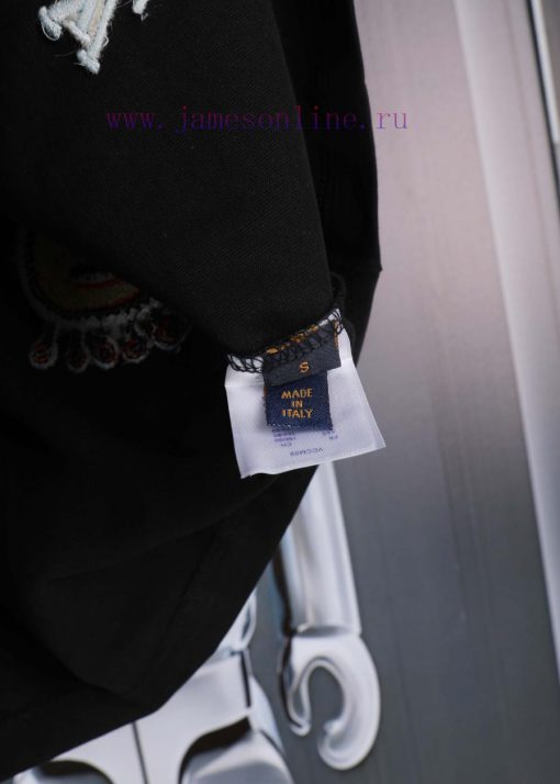 LV Louis Spring/Summer New Embroidered Short Sleeves Made Of High Quality Heavy Duty Double Yar 62fyi5om - Image 10