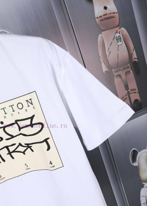 LV Louis Printed Embroidered New Short Sleeve Made Of High Quality Nylon Smooth Pure Cotton Fab 4z8zptzp - Image 9