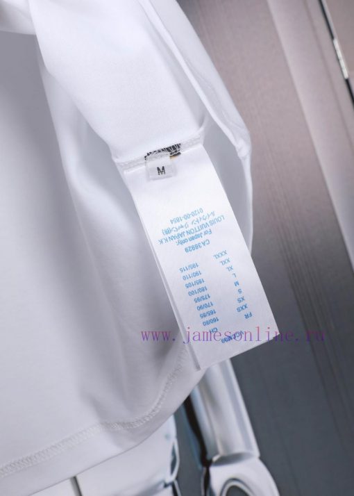 LV Louis Printed Embroidered New Short Sleeve Made Of High Quality Nylon Smooth Pure Cotton Fab 4z8zptzp - Image 10