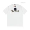 LV Louis Embroidered New Short Sleeves Made Of High Quality Nylon Smooth Pure Cotton Washed Fab p9q0luaj