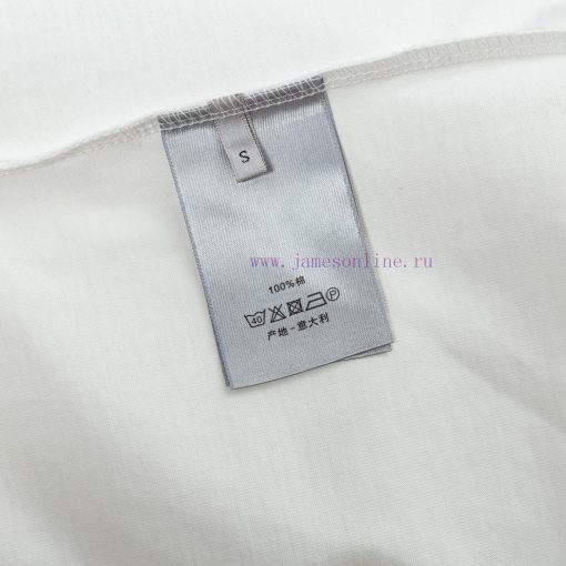 Dior DIOR's New Towel Embroidered Short Sleeved T-shirt Made Of High-quality Nylon And Pure Cot rjbd1gou - Image 8