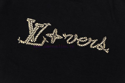 LV Louis Embroidered New Short Sleeves Made Of High Quality Nylon Smooth Pure Cotton Washed Fab yyy97mco - Image 6