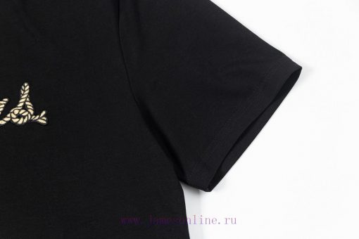 LV Louis Embroidered New Short Sleeves Made Of High Quality Nylon Smooth Pure Cotton Washed Fab yyy97mco - Image 8