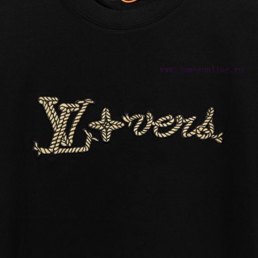 LV Louis Embroidered New Short Sleeves Made Of High Quality Nylon Smooth Pure Cotton Washed Fab 4mpia6oz - Image 8
