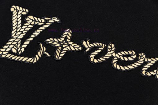 LV Louis Embroidered New Short Sleeves Made Of High Quality Nylon Smooth Pure Cotton Washed Fab yyy97mco - Image 9