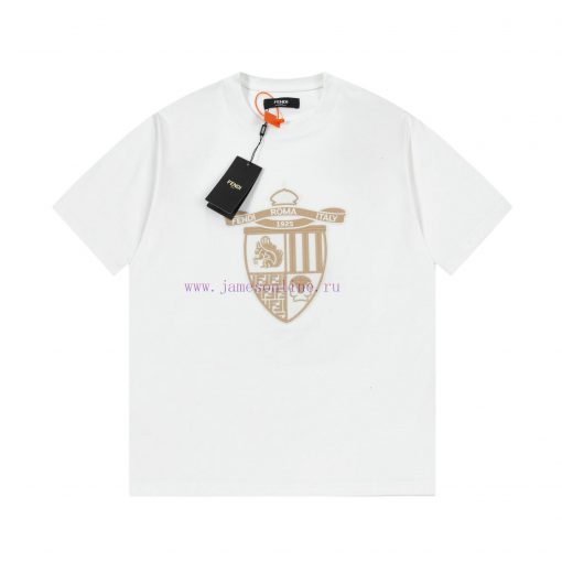 FENDI Spring/Summer New Embroidered Casual Short Sleeve T-shirt Detail Original Mold Opening Th xsgdjqcv