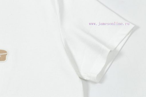 FENDI Spring/Summer New Embroidered Casual Short Sleeve T-shirt Detail Original Mold Opening Th xsgdjqcv - Image 4