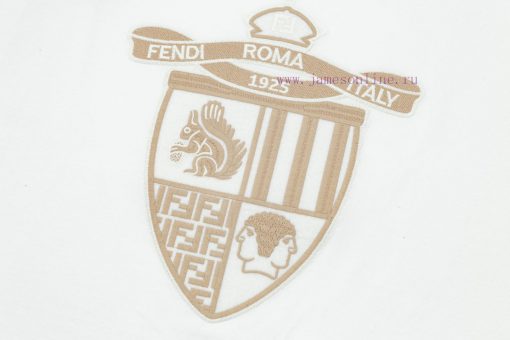 FENDI Spring/Summer New Embroidered Casual Short Sleeve T-shirt Detail Original Mold Opening Th xsgdjqcv - Image 5