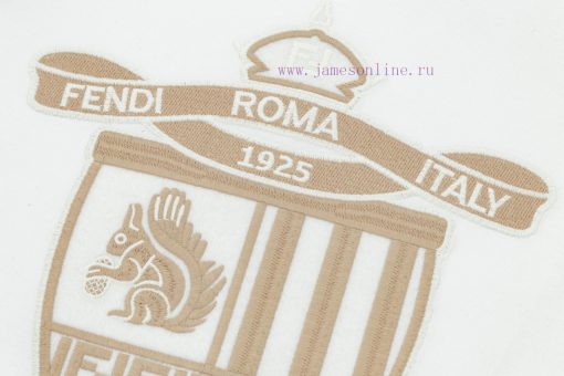 FENDI Spring/Summer New Embroidered Casual Short Sleeve T-shirt Detail Original Mold Opening Th xsgdjqcv - Image 6