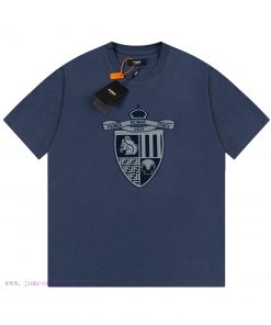 FENDI Spring/Summer New Embroidered Casual Short Sleeve T-shirt Detail Original Mold Opening Th fiqhdha8