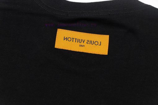 LV Louis Embroidered New Short Sleeves Made Of High Quality Nylon Smooth Pure Cotton Washed Fab dpzox2n1 - Image 8