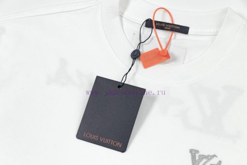 LV Louis Embroidered New Short Sleeves Made Of High Quality Nylon Smooth Pure Cotton Washed Fab eye46ss1 - Image 4