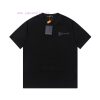 LV Louis Embroidered New Short Sleeves Made Of High Quality Nylon Smooth Pure Cotton Washed Fab qfp9c7bj