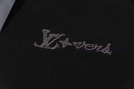 LV Louis Embroidered New Short Sleeves Made Of High Quality Nylon Smooth Pure Cotton Washed Fab qfp9c7bj - Image 8