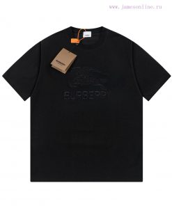 Burberry Logo Embroidered Logo Short Sleeved Shirt Original Mold Opening High-quality Nylon And ahqj368m