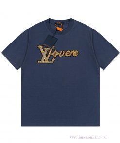 LV Louis Early Spring Bead Embroidered New Short Sleeve T-shirt Made Of High-quality Nylon And xfkach05