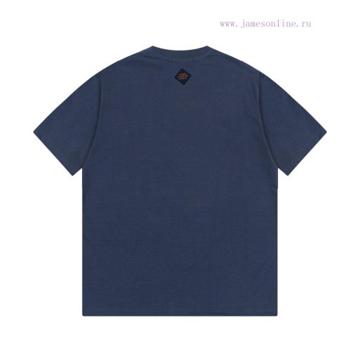 LV Louis Early Spring Bead Embroidered New Short Sleeve T-shirt Made Of High-quality Nylon And xfkach05 - Image 3