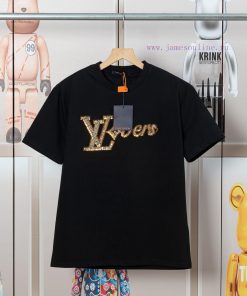 LV Louis Early Spring Bead Embroidered New Short Sleeve T-shirt Made Of High-quality Nylon And sxy4gvq5