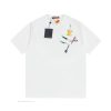 LV Louis Early Spring Tool Pattern Embroidered New Short Sleeve T-shirt Made Of High Quality Sm imrs5beo