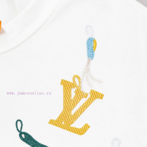 LV Louis Early Spring Tool Pattern Embroidered New Short Sleeve T-shirt Made Of High Quality Sm wp3q08oi - Image 8