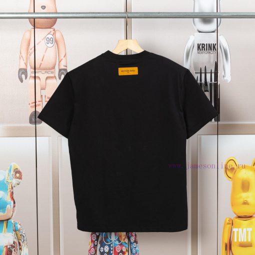 LV Louis Early Spring Tool Pattern Embroidered New Short Sleeve T-shirt Made Of High Quality Sm fhq24on7 - Image 3