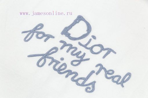 Dior DIOR's New Embroidered Short Sleeved T-shirt Made Of High-quality Nylon And Pure Cotton Wi y0hv2igz - Image 4