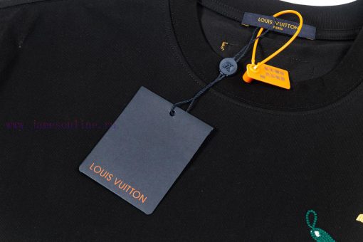 LV Louis Early Spring Tool Pattern Embroidered New Short Sleeve T-shirt Made Of High Quality Sm k5g0n5i4 - Image 5