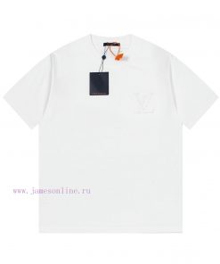 LV Lulu's Early Spring Pearl Jacquard Pressed Bead New Short Sleeved T-shirt Made Of High-quali cz1jssvt