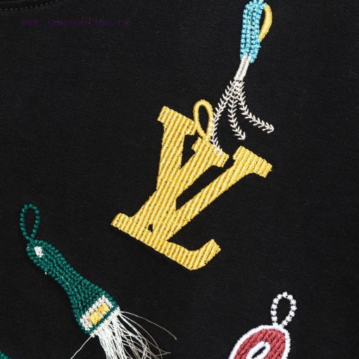 LV Louis Early Spring Tool Pattern Embroidered New Short Sleeve T-shirt Made Of High Quality Sm fhq24on7 - Image 8