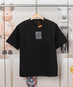 LV Lulu's Early Spring Pearl Jacquard Pressed Bead New Short Sleeved T-shirt Made Of High-quali ff4o4av6