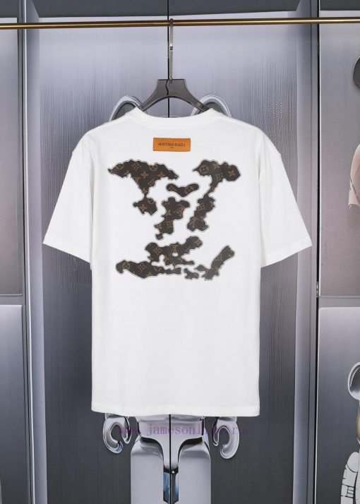 LV Donkey Home's New Embroidered Short Sleeved Shirt High-quality Heavy-duty Double Yarn 280g 3 ynz82z99 - Image 4