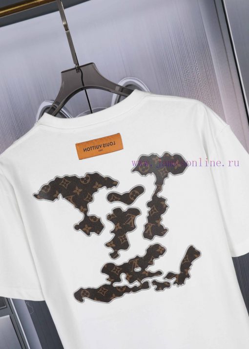 LV Donkey Home's New Embroidered Short Sleeved Shirt High-quality Heavy-duty Double Yarn 280g 3 ynz82z99 - Image 7