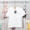 LV Luyi Donkey's Early Spring Embossed Jacquard And Pressed Color Strip New Short Sleeved T-shi 7k9jjaqo
