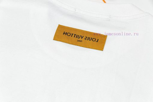 LV Luyi Donkey's Early Spring Embossed Jacquard And Pressed Color Strip New Short Sleeved T-shi bl4u11i9 - Image 7