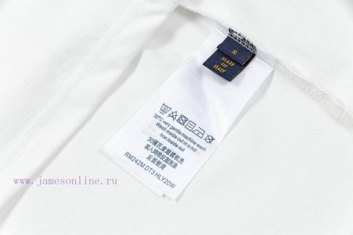 LV Luyi Donkey's Early Spring Embossed Jacquard And Pressed Color Strip New Short Sleeved T-shi bl4u11i9 - Image 9