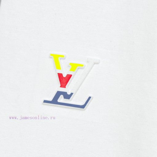 LV Luyi Donkey's Early Spring Embossed Jacquard And Pressed Color Strip New Short Sleeved T-shi 7k9jjaqo - Image 5
