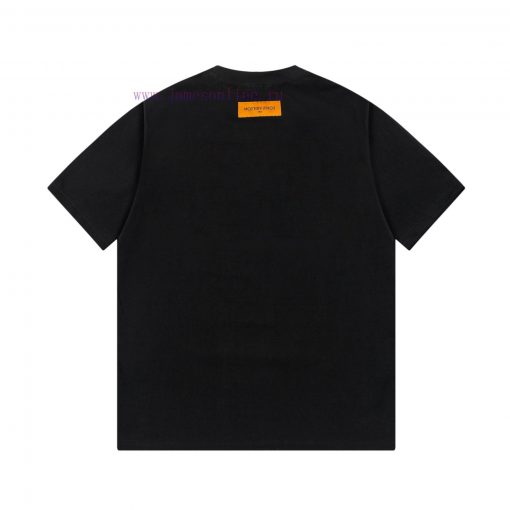 LV Luyi Donkey's Early Spring Embossed Jacquard And Pressed Color Strip New Short Sleeved T-shi pk5cojj5 - Image 3