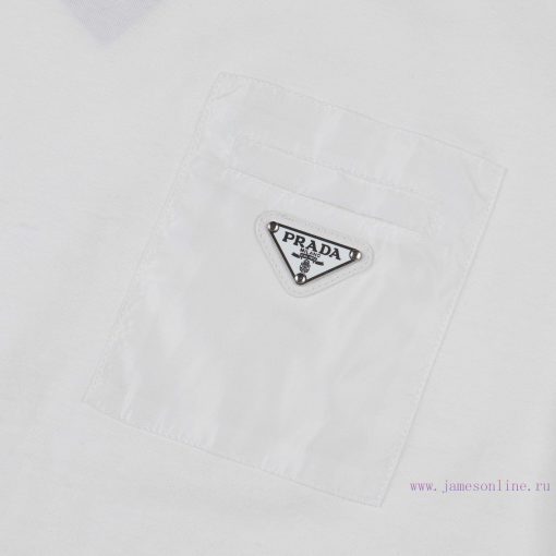 Prada Spring/Summer Chest Pocket Short Sleeve T-shirt Available For Purchase On The Official We zmg92qu3 - Image 5