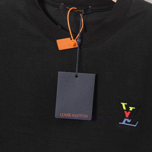 LV Luyi Donkey's Early Spring Embossed Jacquard And Pressed Color Strip New Short Sleeved T-shi k4s1tv05 - Image 9