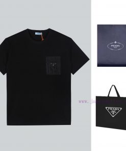 Prada Spring/Summer Chest Pocket Short Sleeve T-shirt Available For Purchase On The Official We s5j3km95