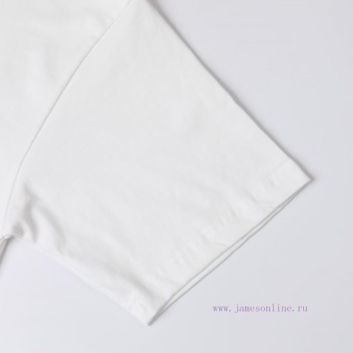 PRADA's New Embroidered Short Sleeves High Quality Double Pound Yarn 280g 32 Count Smooth Pure 5u41ueto - Image 6
